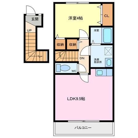 ウエスト加木屋の物件間取画像